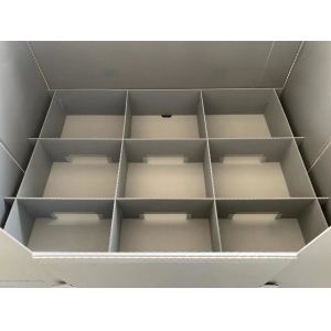 Foldable Plastic Turnover Box Stackable Pallet Sleeve Box Rectangular