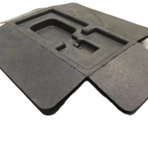 China Wet Pressed Sugarcane Fiber Packaging , Bagasse Molded Biodegradable Paper Tray on sale