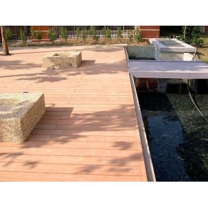 Customized DSC0121 Synthetic Wood Plastic Composite WPC Fence/Decking for