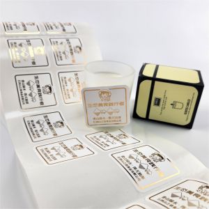 Wholesale Custom Texture Paper Printing logo Perfume Candle Stickers Packing