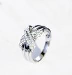 Buy cheap XO 18K Gold Diamond Rings 0.24ct 14K White Gold Filled from wholesalers