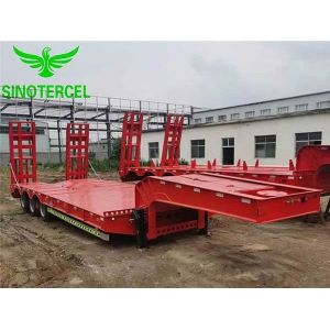 Removable Gooseneck Semi Trailer 70 Tons Gooseneck Skeletal Trailer