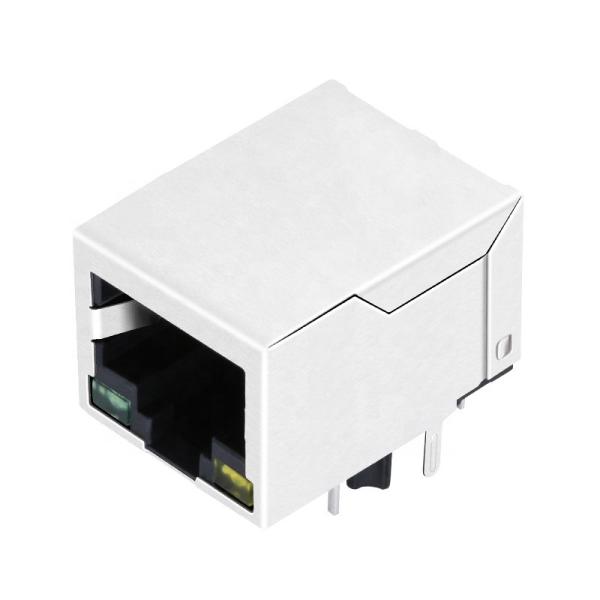 Quality 100Base-T 1000Base-T 1x1 8P8C RJ45 Female Connector Length 21.6mm for sale