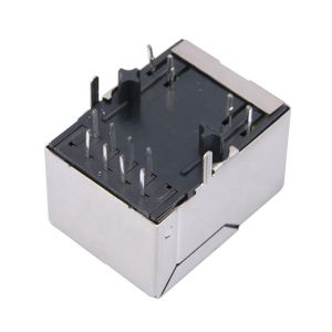 Buy cheap Through Hole Mounting RJ45 Modular Jack with 4 Columns, 8 Cores and 1 Port for Ethernet Connectivity from wholesalers
