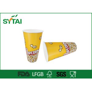 Buy cheap Custom Printed Paper Popcorn Buckets Greaseproof and Waterproof Popcorn Container from wholesalers