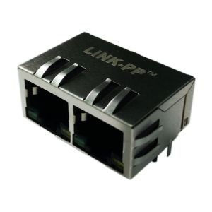 Buy cheap XFATM2SA-CLxu2-4MS Dual Rj45 Jack 10/100Base-T Shield W/LED from wholesalers