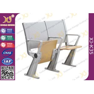University Steel Book Holder Lecture Room Seating With Writing Desk