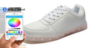 China Youth Students Light Up Dance Shoes , USB Rechargeable Light Up Shoes App Control on sale