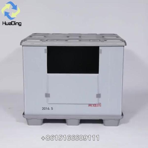 Quality Cheap price automotive boxes packaging Customized PP Solid Foldable autopack korea Plastic Pallet Box for sale