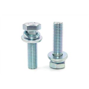 Buy cheap GB Standard Black Galvanized Hexagon Head Bolt with Spring and Washer Combination Screw product