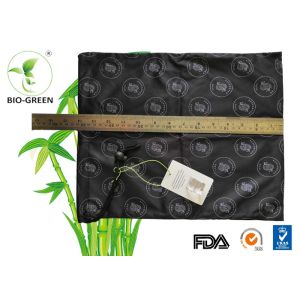 Black Anti Resistant Waterproof Wet Bag Single Drawstring / Zipper Available