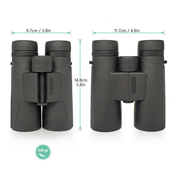 Adults Compact Travel Binoculars 8x42 Fogproof Waterproof Compact Hunting Binoculars