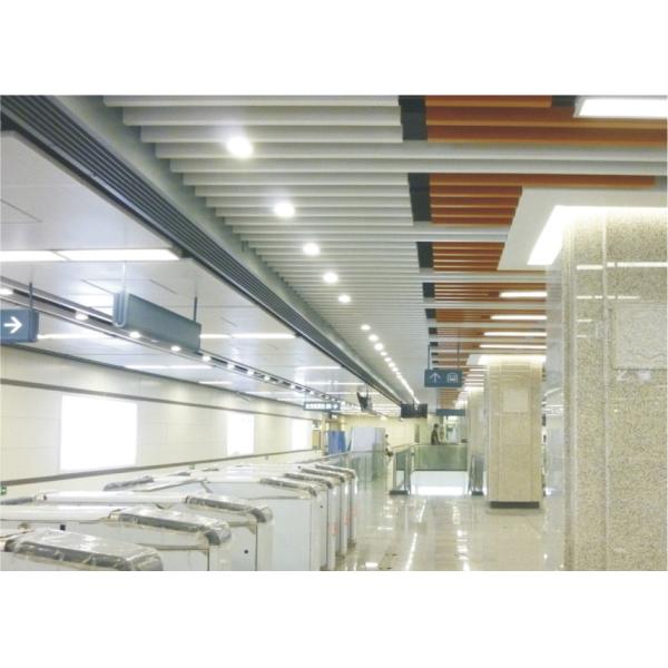 Buy cheap Curling J Shaped Plug-in Floating Linear Ceiling Tiles Custom Aluminum Suspended Metal Strip Ceiling from wholesalers