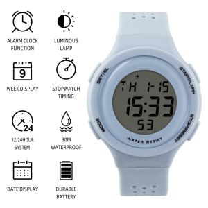 Buy cheap Colorful LCD Digital Hand Watch With Original Silicone Rubber Strap from wholesalers