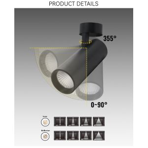 Buy cheap 1575lm Surface Mounted Cylinder Downlight CRI90 Surface Led Spotlights from wholesalers
