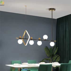 Buy cheap Home Light Luxury Glass Chandelier G9 Restaurant Modern Pendant Light from wholesalers