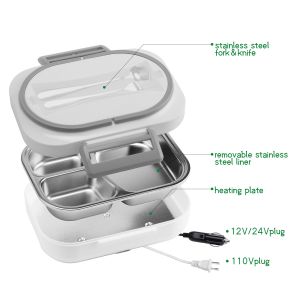 Stainless Steel Warm Lunch Container 40W Portable Multi Function