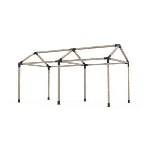 Buy cheap Custom Triangle Bracket 3-Way Angle Corner Pergola Brackets 4x4 Kit for Support Items from wholesalers
