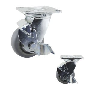 Buy cheap 100mm soft Thermoplastic Rubber Heavy Duty Lockable Casters from wholesalers