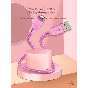 Buy cheap Braied USB Data Charging Cable AM To 8 Pin Eco Friendly Wheat Straw Biodegradable Green Life from wholesalers