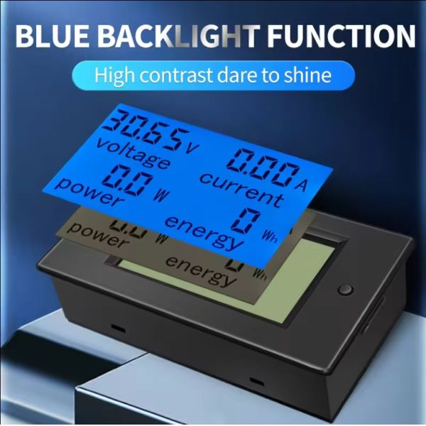 LCD DC Digital Power Meter technical diagram