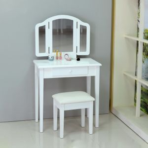 Buy cheap Foldable Mirrors MDF Makeup Dressing Tables 0.153m3 CBM from wholesalers
