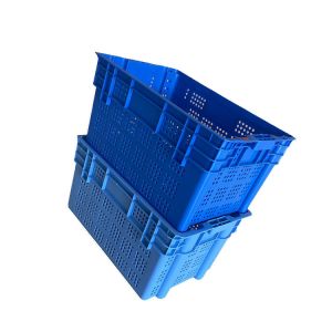 Buy cheap Recycled Polypropylene Vegetable Moving Crates 600x400 Blue 2Kg Snap Closure from wholesalers