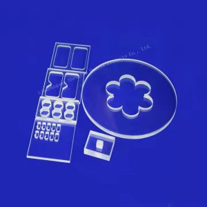 Buy cheap Custom Corrosion Resistant Transparent Quartz Punched Sheet from wholesalers