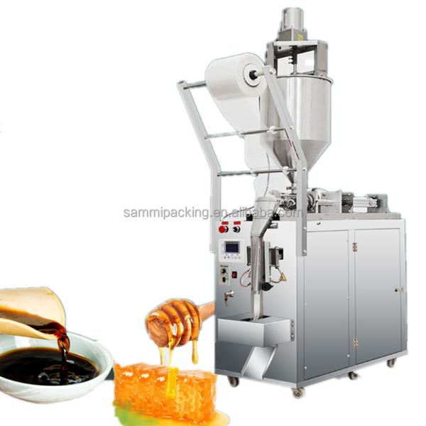 New Design Automatic Sachet Liquid Packing Machine Chili Sauce Packing Machine Honey Sachet Packing Machine with Mixer