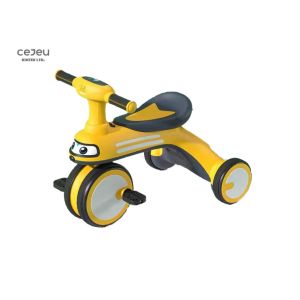 3 In 1 Kids Tricycle For 2 Year Olds Lightweight Yellow