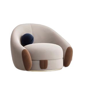 Fabric Swivel Sofa For Guest Rooms In Star Rated Hotels Single Chair With