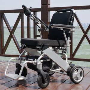 Buy cheap Ultra Light Folding Electric Wheelchair 6km/h With Brushless Controller from wholesalers