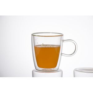 Buy cheap Double wall glass, Heat-resistant  glass cup, borosilicate glass, Espresso, Latte, Cappuccino cup from wholesalers