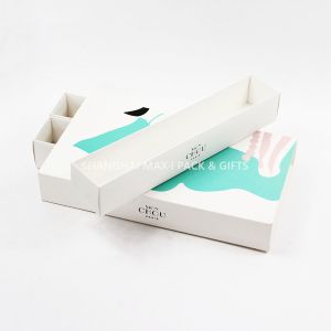 Buy cheap Necklace Drawer Folding Cardboard Gift Boxes , White Foldable Boxes Macarons product