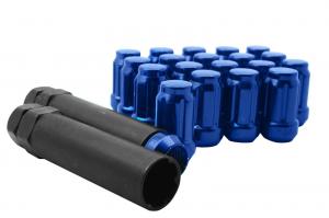 Buy cheap Strength Auto Car Accessories 6 Spline , Blue Wheel Lug Nuts Tapered Close product