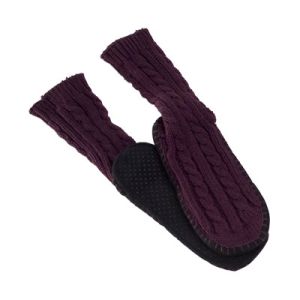 Buy cheap Deep Purple Aloe Infused Spa Socks Anti Slip Acrylic Long Stockings from wholesalers