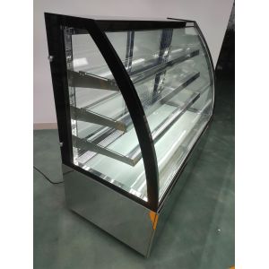 Buy cheap Front Curved Cake Display Cabinet Cooler With Tempered Glass from wholesalers