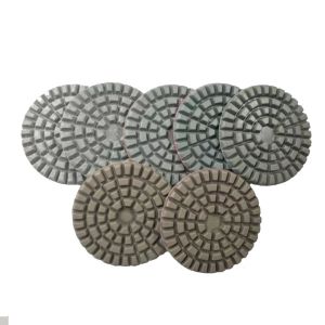 Buy cheap 4" Dry Concrete Granite Stone Polishing Tools 8mm Thickness from wholesalers