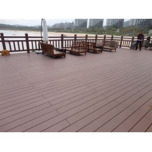 Buy cheap Mouldproof Yellow WPC Composite Decking / Eco friendly Composite Wood Decking from wholesalers