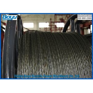 Buy cheap 18 Strands Anti twist Galvanized Steel Wire Rope for Transmission Line Stringing 252kN 20mm Diameter from wholesalers