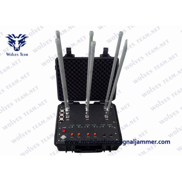 Buy cheap Suitcase Waterproof Portable VIP Protection Defence RF GPS WIFI5.8G Signal UAV Drone Jammer from wholesalers