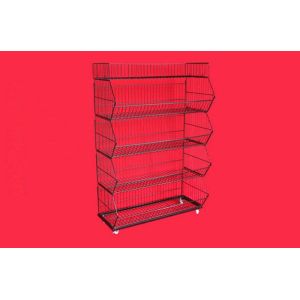 Buy cheap Custom Metallic Folding Large Wire Baskets For Storage / Wire Mesh Baskets from wholesalers