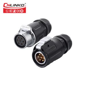 Buy cheap 12A Cnlinko M20 Push Pull Multi Pin Connectors Waterproof product