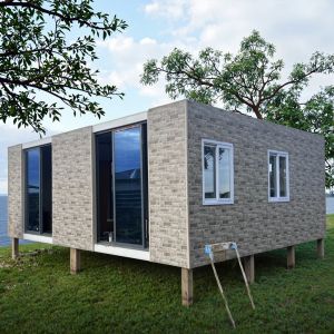 Buy cheap Boxspace 20ft Tiny Homes Ready to Ship with Electricity Portable Cabin with Kitchen for Unused Land and Garden Buildings Outdoor from wholesalers