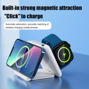 Buy cheap 3 In 1 Magnetic Travel Wireless Charging Station Multiple Device product