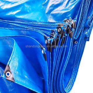 Waterproof PE Tarpaulin with 8*8-14*14 Density Moisture-proof Dustproof Sun