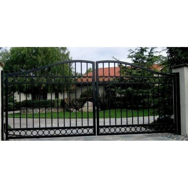Quality Anodizing Waterproof Galvanized Villa Wrought Iron Gate for sale