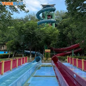 China Commercial Grade Water Park Slide with 500kg Max Capacity and >10 Allowable Passenger for Outdoor Entertainment on sale