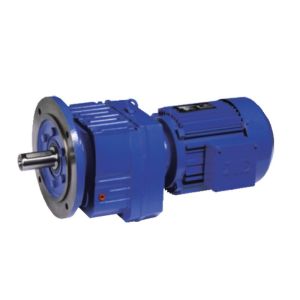 Coaxial inline Helical Bevel Gear Reducer 2hp Electric Motor For Conveyor Belt