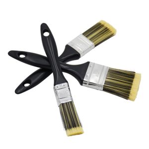 Buy cheap Plastic Black Handle Synthetic Paint Brush 14-17mm Thickness 1